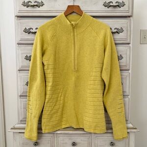 lululemon athletica Yellow Half-Zip Sweatshirt